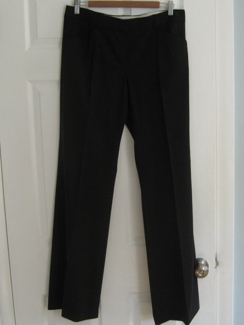 Elie Tahari Black Wool Dress Pants Size 10 Straight Leg Office Career Capsule